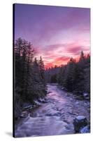 West Virginia, Blackwater Falls State Park. Sunrise on Blackwater River-Jaynes Gallery-Stretched Canvas