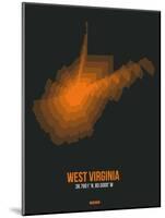 West Virginia Radiant Map 5-NaxArt-Mounted Art Print