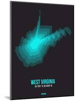 West Virginia Radiant Map 6-NaxArt-Mounted Art Print