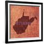 West Virginia State Words-David Bowman-Framed Giclee Print