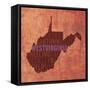 West Virginia State Words-David Bowman-Framed Stretched Canvas
