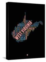West Virginia Word Cloud 1-NaxArt-Stretched Canvas