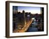 West Wacker Drive, Chicago, Illinois, USA-Walter Bibikow-Framed Photographic Print