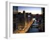 West Wacker Drive, Chicago, Illinois, USA-Walter Bibikow-Framed Photographic Print