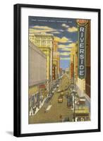 West Wisconsin Avenue, Milwaukee, Wisconsin-null-Framed Art Print