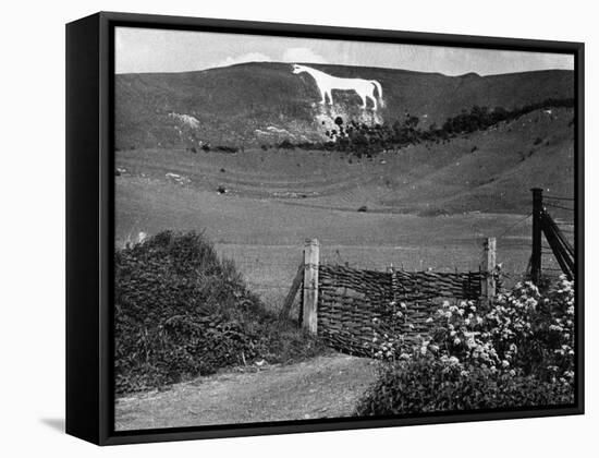 Westbury White Horse-null-Framed Stretched Canvas