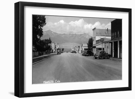 Westcliff, Colorado - Street Scene-Lantern Press-Framed Art Print
