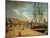 Westerdale's Yard and the Wellington from the New Dock, C.1820-Robert Willoughby-Mounted Giclee Print