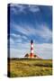 Westerhever Lighthouse, Eiderstedt Peninsula, Northern Frisia, Schleswig-Holstein, Germany-Sabine Lubenow-Stretched Canvas