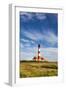 Westerhever Lighthouse, Eiderstedt Peninsula, Northern Frisia, Schleswig-Holstein, Germany-Sabine Lubenow-Framed Photographic Print