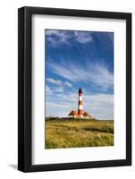 Westerhever Lighthouse, Eiderstedt Peninsula, Northern Frisia, Schleswig-Holstein, Germany-Sabine Lubenow-Framed Photographic Print