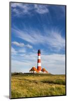 Westerhever Lighthouse, Eiderstedt Peninsula, Northern Frisia, Schleswig-Holstein, Germany-Sabine Lubenow-Mounted Photographic Print