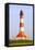 Westerhever Lighthouse, North Sea, Schleswig-Holstein, Westerheversand, Wadden Sea-Herbert Kehrer-Framed Stretched Canvas