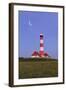 Westerhever Lighthouse, North Sea, Schleswig-Holstein, Westerheversand, Wadden Sea-Herbert Kehrer-Framed Photographic Print