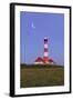 Westerhever Lighthouse, North Sea, Schleswig-Holstein, Westerheversand, Wadden Sea-Herbert Kehrer-Framed Photographic Print