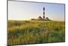 Westerhever Lighthouse, North Sea, Schleswig-Holstein, Westerheversand, Wadden Sea-Herbert Kehrer-Mounted Photographic Print