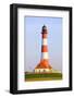 Westerhever Lighthouse, North Sea, Schleswig-Holstein, Westerheversand, Wadden Sea-Herbert Kehrer-Framed Photographic Print