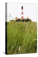 Westerheversand Lighthouse, Westerhever, Eiderstedt Peninsula, Schleswig Holstein, Germany, Europe-Markus Lange-Stretched Canvas