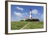 Westerheversand Lighthouse, Westerhever, Eiderstedt Peninsula, Schleswig Holstein, Germany, Europe-Markus Lange-Framed Photographic Print