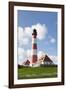 Westerheversand Lighthouse, Westerhever, Eiderstedt Peninsula, Schleswig Holstein, Germany, Europe-Markus Lange-Framed Photographic Print