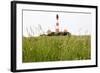 Westerheversand Lighthouse, Westerhever, Eiderstedt Peninsula, Schleswig Holstein, Germany, Europe-Markus Lange-Framed Photographic Print