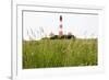 Westerheversand Lighthouse, Westerhever, Eiderstedt Peninsula, Schleswig Holstein, Germany, Europe-Markus Lange-Framed Photographic Print