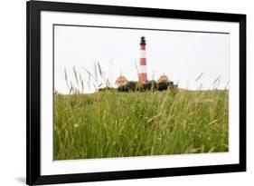 Westerheversand Lighthouse, Westerhever, Eiderstedt Peninsula, Schleswig Holstein, Germany, Europe-Markus Lange-Framed Photographic Print