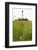 Westerheversand Lighthouse, Westerhever, Eiderstedt Peninsula, Schleswig Holstein, Germany, Europe-Markus Lange-Framed Photographic Print