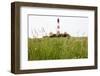 Westerheversand Lighthouse, Westerhever, Eiderstedt Peninsula, Schleswig Holstein, Germany, Europe-Markus Lange-Framed Photographic Print