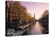 Westerkerk, Prinsengracht Canal, Amsterdam, Holland-Jon Arnold-Stretched Canvas