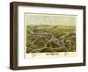 Westerly, Rhode Island - Panoramic Map-Lantern Press-Framed Art Print