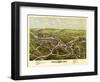 Westerly, Rhode Island - Panoramic Map-Lantern Press-Framed Art Print