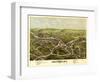 Westerly, Rhode Island - Panoramic Map-Lantern Press-Framed Art Print