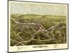 Westerly, Rhode Island - Panoramic Map-Lantern Press-Mounted Art Print