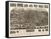 Westerly, Rhode Island - Panoramic Map-Lantern Press-Framed Stretched Canvas