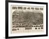 Westerly, Rhode Island - Panoramic Map-Lantern Press-Framed Art Print