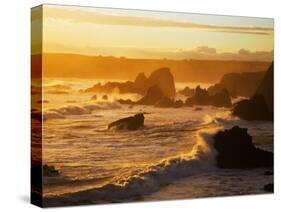 Westerly View, from Bunmahon, the Copper Coast, County Waterford, Ireland-null-Stretched Canvas