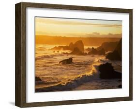 Westerly View, from Bunmahon, the Copper Coast, County Waterford, Ireland-null-Framed Photographic Print