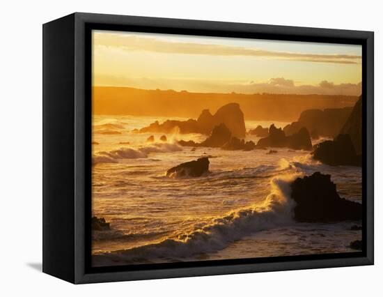 Westerly View, from Bunmahon, the Copper Coast, County Waterford, Ireland-null-Framed Stretched Canvas