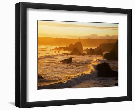 Westerly View, from Bunmahon, the Copper Coast, County Waterford, Ireland-null-Framed Photographic Print