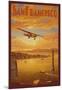 Western Air Express, San Francisco, California-Kerne Erickson-Mounted Art Print