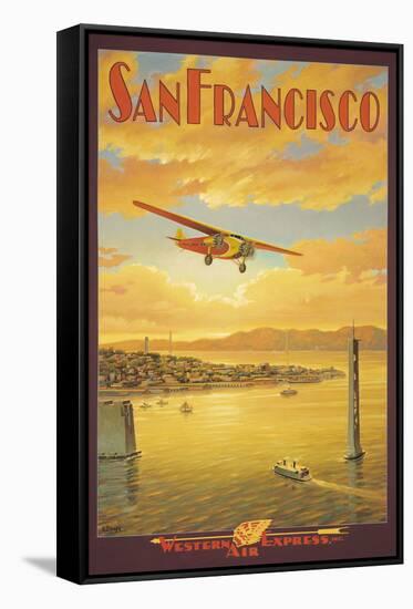 Western Air Express, San Francisco, California-Kerne Erickson-Framed Stretched Canvas