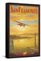 Western Air Express, San Francisco, California-Kerne Erickson-Framed Stretched Canvas