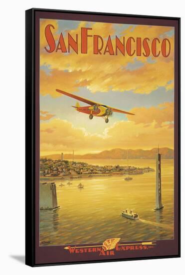 Western Air Express, San Francisco, California-Kerne Erickson-Framed Stretched Canvas