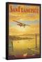 Western Air Express, San Francisco, California-Kerne Erickson-Framed Stretched Canvas