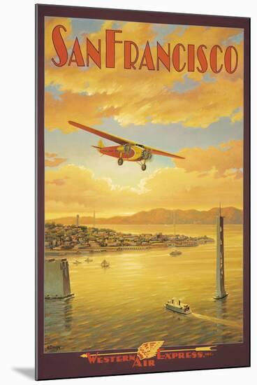 Western Air Express, San Francisco, California-Kerne Erickson-Mounted Giclee Print