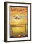 Western Air Express, San Francisco, California-Kerne Erickson-Framed Premium Giclee Print