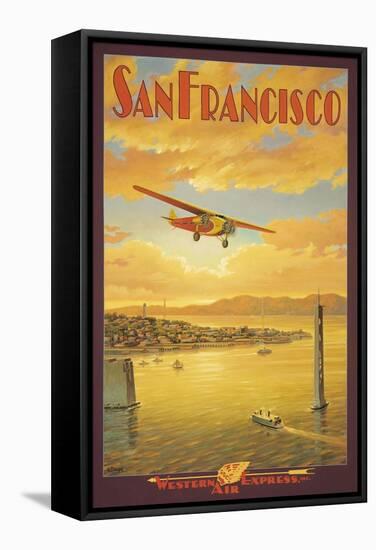 Western Air Express, San Francisco, California-Kerne Erickson-Framed Stretched Canvas