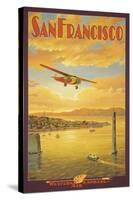 Western Air Express, San Francisco, California-Kerne Erickson-Stretched Canvas