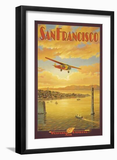 Western Air Express, San Francisco, California-Kerne Erickson-Framed Art Print